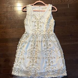 White floral Altar’d State dress